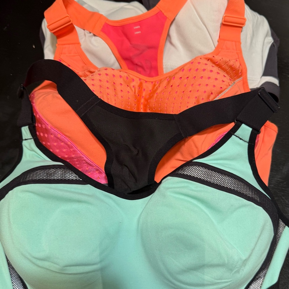 Victoria’s Secret 36DD (E) sports bras, lot of 3